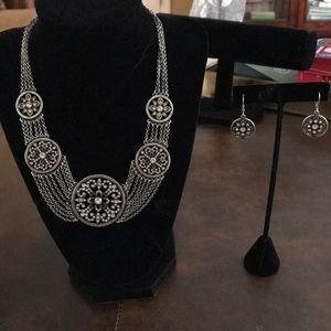 Touchstone Crystal by Swarovski Necklace& Earrings